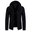  Autumn and Winter New Men'S Hooded Cardigan Jacket