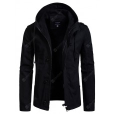  Autumn and Winter New Men'S Hooded Cardigan Jacket