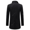 Autumn and Winter New Single-Breasted Men'S Casual Slim Trench Coat