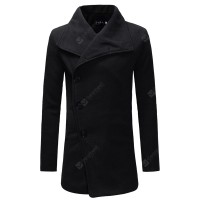 Autumn and Winter New Single-Breasted Men'S Casual Slim Trench Coat