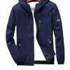  Men'S Jacket Hooded Zip Jacket