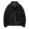 Autumn And Winter Jacket Fitted Suede Men's Fashion Casual Jacket Lapel Cultivating Wild Sport