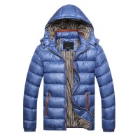 British Slim Men's Cotton Coat Fashion Warm Parka