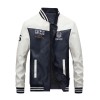 Male Leather Jacket Embroidered Big Yards Plus Velvet Men's Leather Jacket