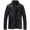 Men's Thin Coat PU Leather Jacket Waterproof Leather Jacket