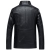 Men's Thin Coat PU Leather Jacket Waterproof Leather Jacket