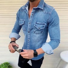 New Jacket Casual Fashion Denim Fabric Men'S Jacket