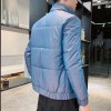 Padded Male Korean Teenagers Ins Winter Leisure Warm Light Perception Symphony Stand-up Collar Jacket Men