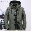 -20 Degree Winter Down Coat Men White Duck Down Parkas Jacket Mens Warm Hooded Thick Snow Parka Jacket Overcoat Windbreaker