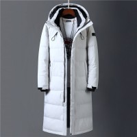   Winter 90% White Duck Down Jacket Men Hooded Fashion High Quality Winter Coat Men Long Thicken Warm Down Coat Black Parkas