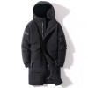  Winter Men Down Jacket Hooded Fashion Long Down Coat Men Windproof Waterproof Thick Warm Brand Mens Clothing Long Parka