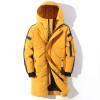  Winter Men Down Jacket Hooded Fashion Long Down Coat Men Windproof Waterproof Thick Warm Brand Mens Clothing Long Parka