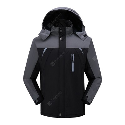 Fashion Warm Jacket Windproof Thick Plus Velvet Casual Hooded Coat