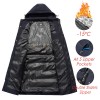 Men   Winter New Plus Long Warm Thick Hood Parkas Jacket Coat Men Autumn Outwear Outfits Classic Windproof Pocket Parka Men