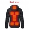 Men 9 Areas Heated Jacket USB Winter Outdoor Electric Heating Jackets Warm Sprots Thermal Coat Clothing Heatable Cotton jacket