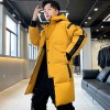 Men Down Jacket Warm Hooded Fashionable Coat Men Hooded Jackets Warm Lengthen Parka Coat Hight Quality White Duck Down