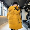 Men Down Jacket Warm Hooded Fashionable Coat Men Hooded Jackets Warm Lengthen Parka Coat Hight Quality White Duck Down