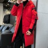 Men Down Jacket Warm Hooded Fashionable Coat Men Hooded Jackets Warm Lengthen Parka Coat Hight Quality White Duck Down