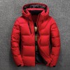 Men White Duck Down Jacket Winter Warm Hooded Thick Puffer Jacket Coats High Quality Overcoat Down Parka Male Jackets Men