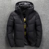 Men White Duck Down Jacket Winter Warm Hooded Thick Puffer Jacket Coats High Quality Overcoat Down Parka Male Jackets Men