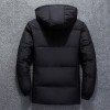 Men White Duck Down Jacket Winter Warm Hooded Thick Puffer Jacket Coats High Quality Overcoat Down Parka Male Jackets Men