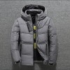 Men White Duck Down Jacket Winter Warm Hooded Thick Puffer Jacket Coats High Quality Overcoat Down Parka Male Jackets Men