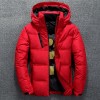 Winter Warm Men Jacket Coat Casual Autumn Stand Collar Puffer Thick Hat White Duck Parka Male Men Winter Down Jacket With Hood