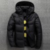 Winter Warm Men Jacket Coat Casual Autumn Stand Collar Puffer Thick Hat White Duck Parka Male Men Winter Down Jacket With Hood