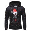 Autumn and Winter New Men'S Creative Christmas Print Men'S Hooded Sweater