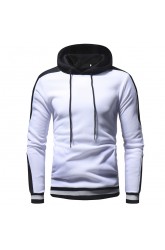  Winter Pullover Slim Casual Streetwear Solid Color Men Hoodies