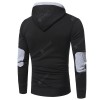 Applique Accessories Men's Casual Hooded Sweater Coat