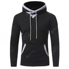 Applique Accessories Men's Casual Hooded Sweater Coat