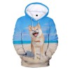 Creative Casual Trend 3D Digital Printing Men's Hoodie Sweater - Shiba Inu Series