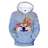 Creative Casual Trend 3D Digital Printing Men's Hoodie Sweater - Shiba Inu Series