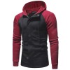 Dark Door Men'sCasual Slim Zipper Cardigan Hooded Sweater