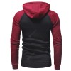 Dark Door Men'sCasual Slim Zipper Cardigan Hooded Sweater