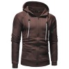 Men Casual Slim Zipper Hoodie Sweatshirt