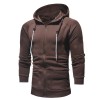 Men Casual Slim Zipper Hoodie Sweatshirt