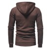 Men Casual Slim Zipper Hoodie Sweatshirt