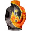 Men's 3D Creative Printing Hoodie Street Fashion Pullover