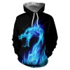 Men's Casual 3D Printed Hooded Sweatshirt