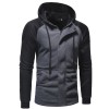 Men's Casual Colorblock Hoodie Large Size