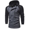 Men's Casual Colorblock Hoodie Large Size