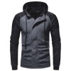 Men's Casual Colorblock Hoodie Large Size