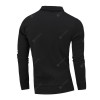 Men's Casual Lapel Long Sleeve Solid Color Hoodie