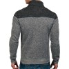 Men's Casual Long Sleeve Stitching Print Hoodie