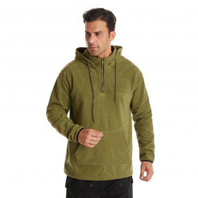 Men's Hooded Sweartshirt Sweater Male Polar Fleece Sweater