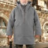 Men's Hooded Sweatshirt Long Sleeve Casual Woolen Coat Sweater