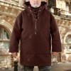 Men's Hooded Sweatshirt Long Sleeve Casual Woolen Coat Sweater