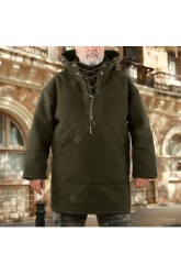 Men's Hooded Sweatshirt Long Sleeve Casual Woolen Coat Sweater